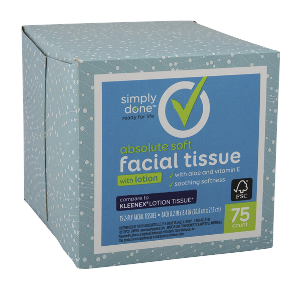 Simply Done Facial Tissue with Lotion HyVee Aisles Online Grocery