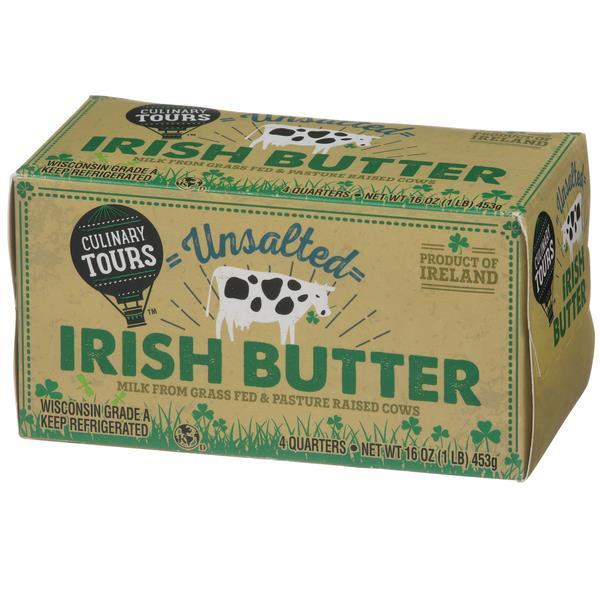 Culinary Tours Unsalted Irish Butter 4 Quarters | Hy-Vee Aisles Online ...