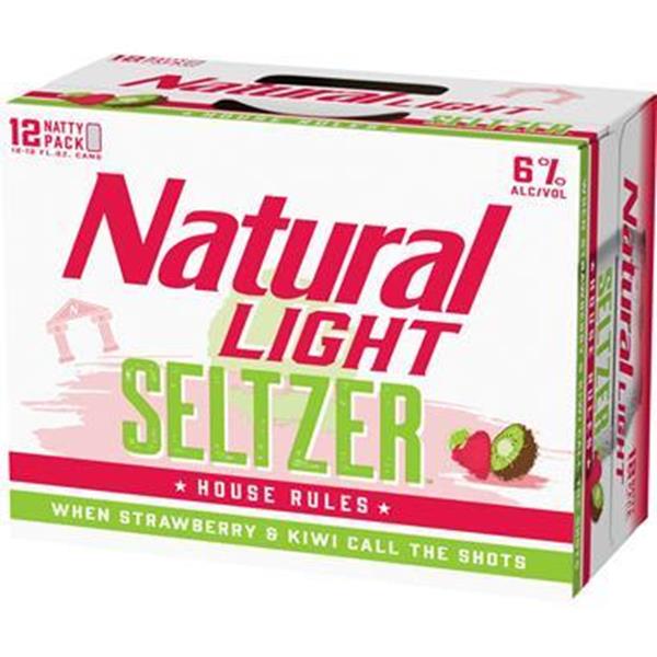 Natural Light Seltzer House Rules Strawberry & Kiwi 12Pk
