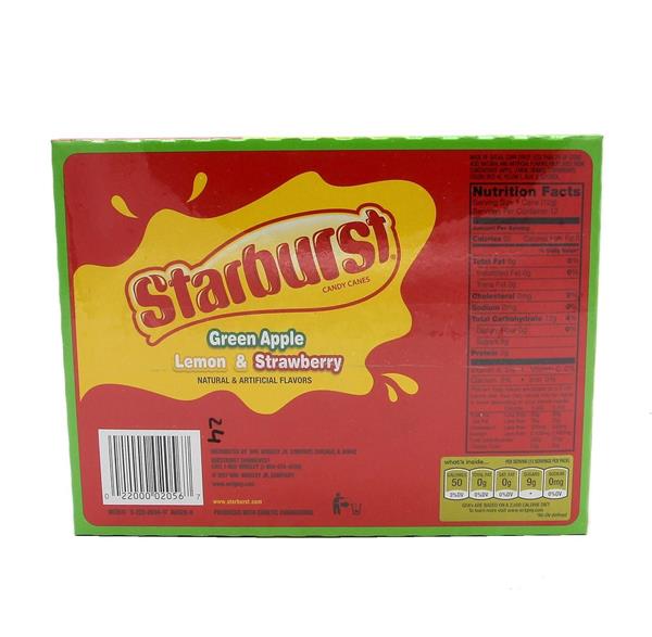 Starburst Candy Canes Green Apple Lemon Strawberry Hy Vee Aisles Online Grocery Shopping