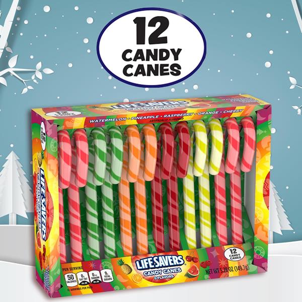 Life Savers 5 Flavors Assorted Holiday Candy Canes Hy Vee Aisles Online Grocery Shopping