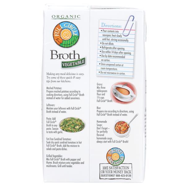 Full Circle Fat Free Organic Vegetable Broth HyVee Aisles Online