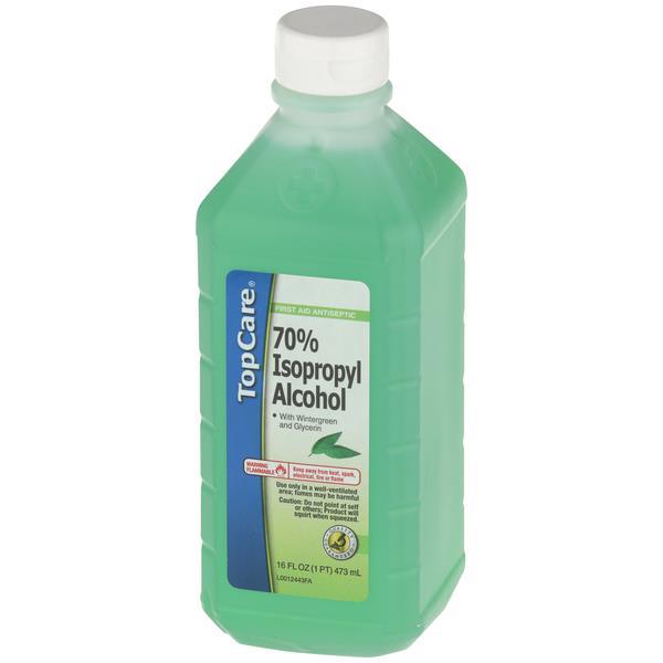 Topcare 70 Isopropyl Alcohol With Wintergreen Glycerin Hy Vee
