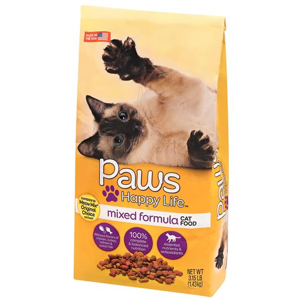 Paws Happy Life Mixed Formula Dry Cat Food Hy Vee Aisles Online