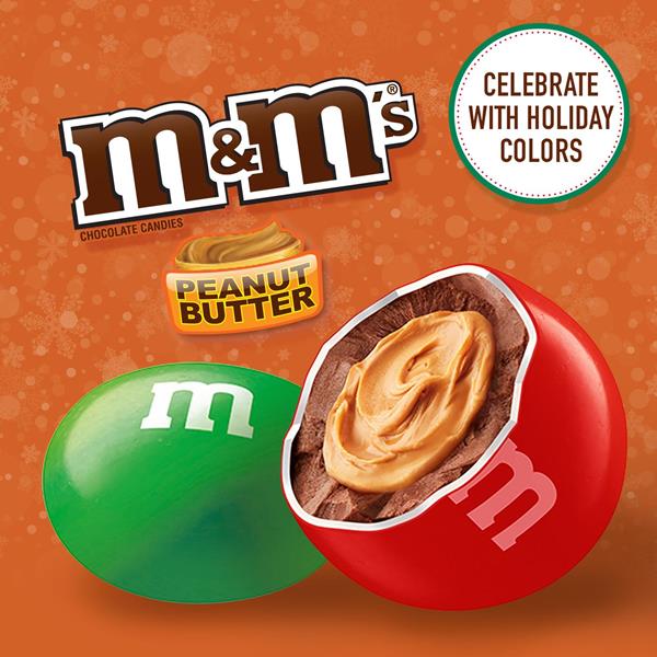 M&M'S, Holiday Peanut Butter Chocolate Christmas Candy Bag | Hy-Vee ...