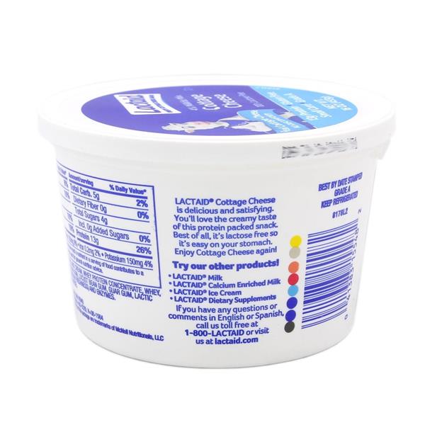Lactaid 4 Milkfat Lactose Free Cottage Cheese Hy Vee Aisles