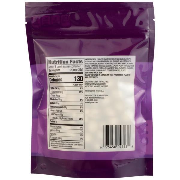 HyVee Vanilla Yogurt Covered Raisins Fruit HyVee Aisles Online
