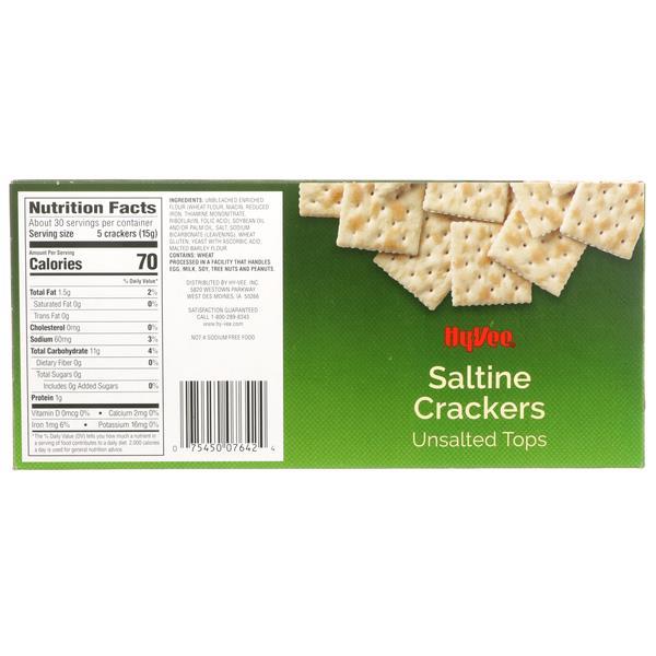HyVee Unsalted Tops Saltine Crackers HyVee Aisles Online Grocery