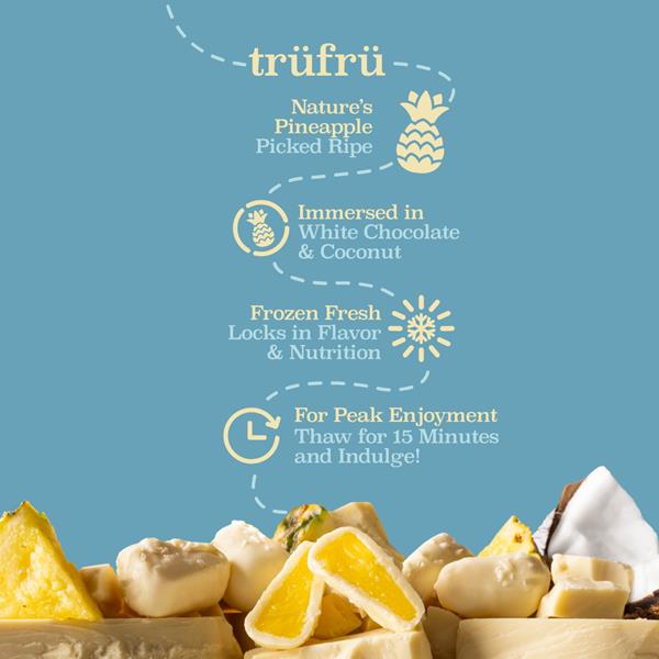 Tru Fru Nature's Pineapple Hyper-Chilled in White Chocolate