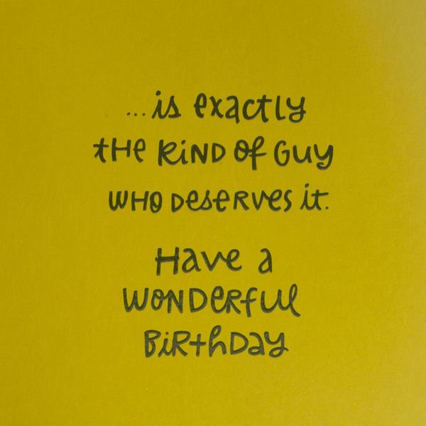 Hallmark Birthday Card for Him (Extra Attention) | Hy-Vee Aisles Online ...