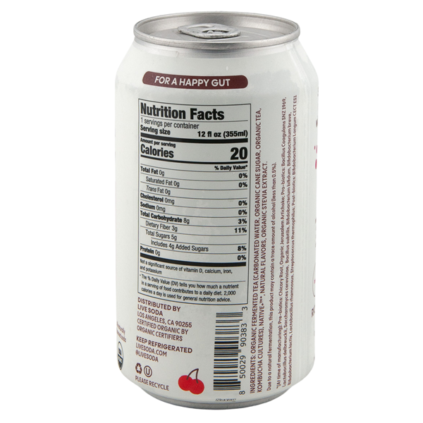 LIVE Soda Organic Probiotic Spicy Cherry Berry | Hy-Vee Aisles