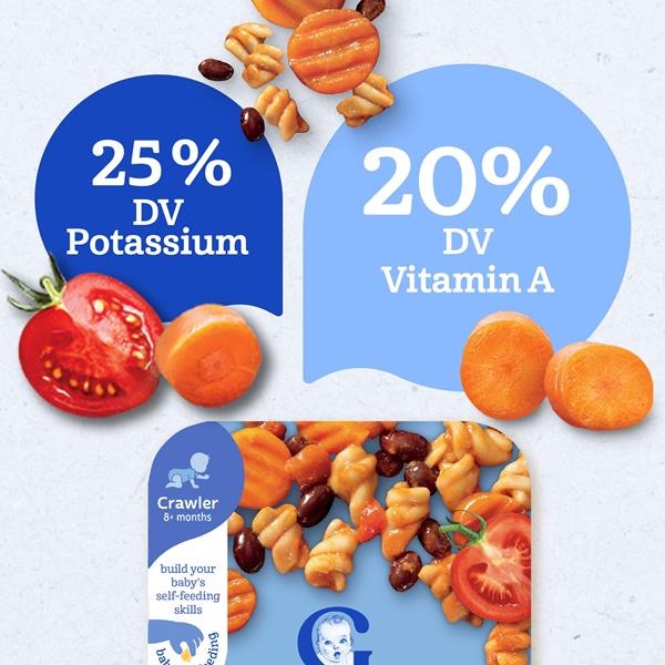 Gerber Stage 3 Baby Food, Mexican-Style Pasta, Pick-Ups, Baby Led