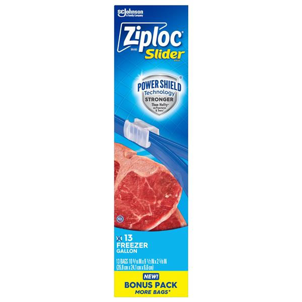 Ziploc Freezer Gallon Slider Bags Bonus Pack | Hy-Vee Aisles