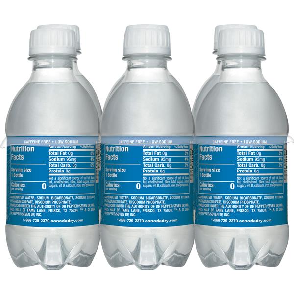 Canada Dry Club Soda, 10 fl oz plastic bottles, 6 pack | Hy-Vee