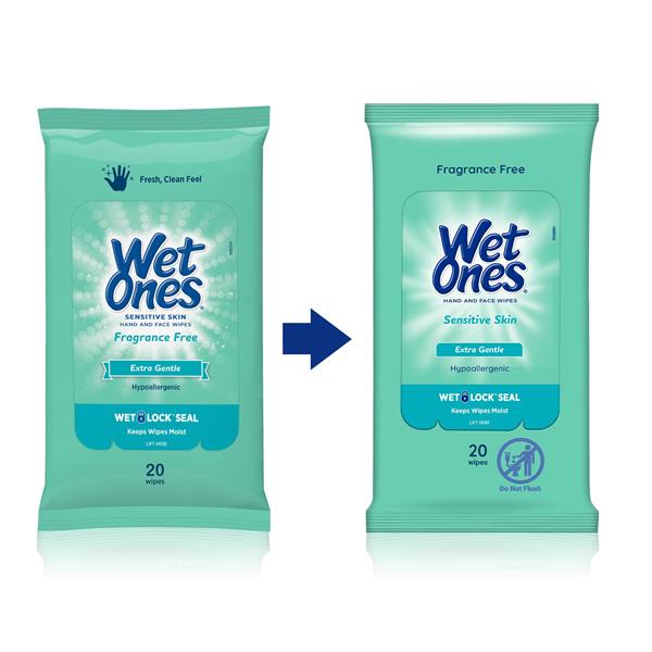 Lavender Press Hand Wipes - 50 Count Portable Travel Wipes, Black Packaging