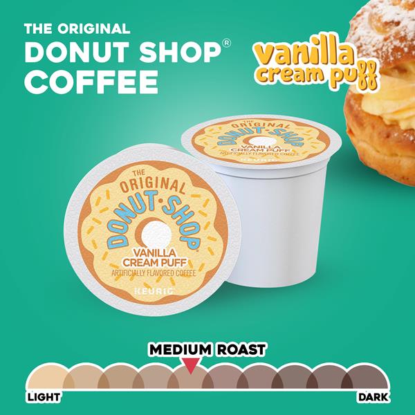 The Original Donut Shop Vanilla Cream Puff Keurig Single