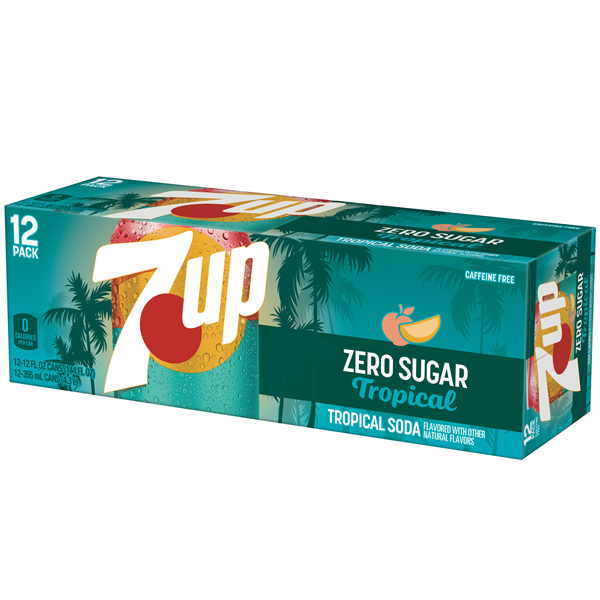 7UP Tropical Zero Sugar Soda 12pk | Hy-Vee Aisles Online Grocery