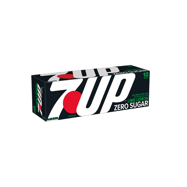 7UP Zero Sugar Lime Lemon Soda, 12 fl oz cans, 12 pack | Hy-Vee