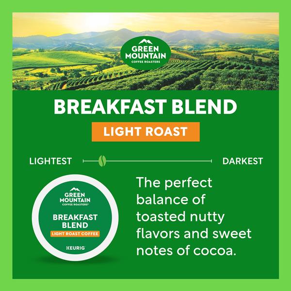 Green Mountain Coffee Roasters Breakfast Blend Keurig Single-Serve