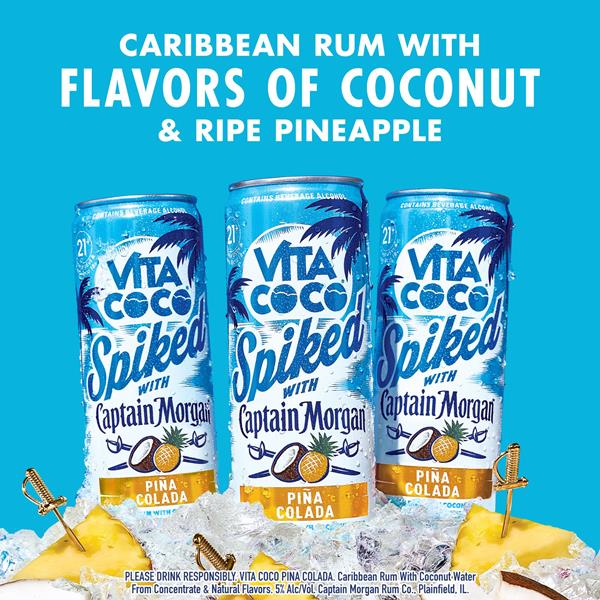 Vita Coco Spiked with Captain Morgan Pina Colada, 4Pk | Hy-Vee