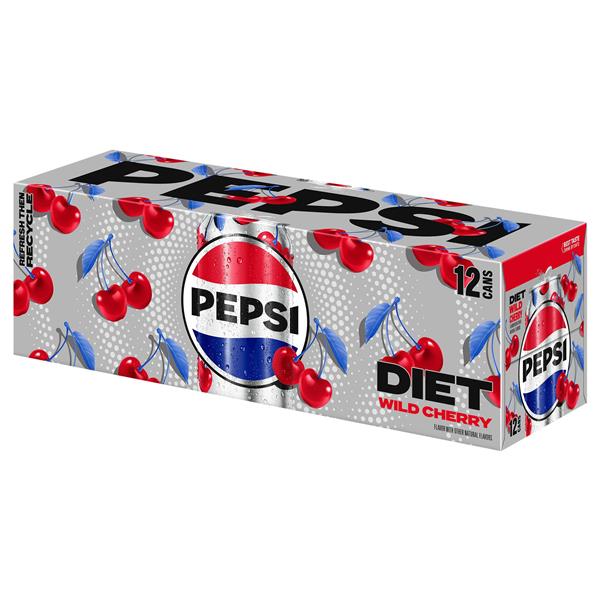 Diet Pepsi Wild Cherry Cola 12 Pack | Hy-Vee Aisles Online Grocery