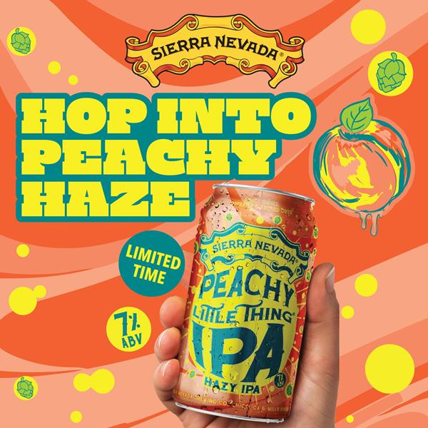 Sierra Nevada Peachy Little Thing Hazy IPA Craft Beer, 6 Pack | Hy