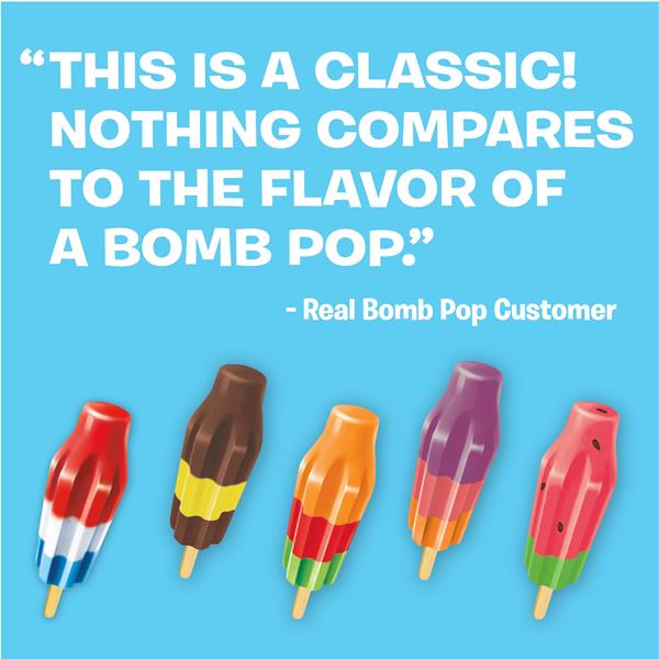 Bomb Pop Original Sugar Free Freeze Ice Pops Frozen Dessert Cherry bomb-pop-original-sugar-free-freeze-ice-pops-frozen-dessert-cherry