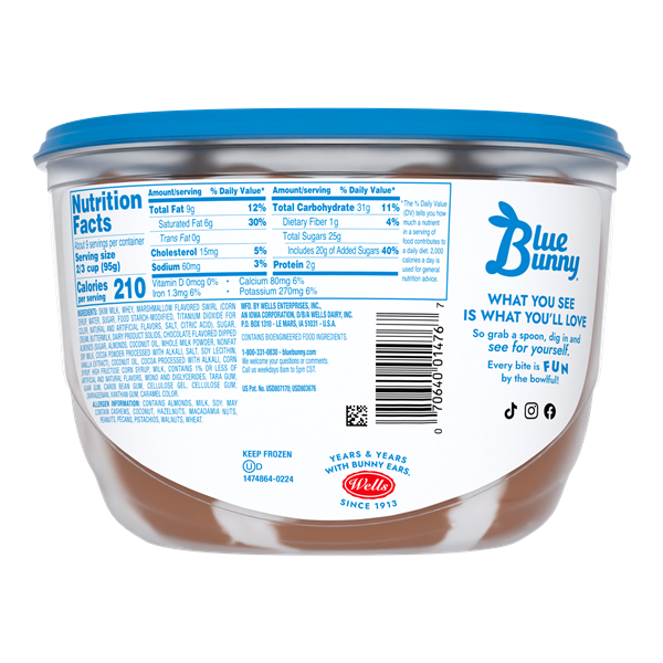 Blue Bunny Rockin Rocky Road Frozen Dessert | Hy-Vee Aisles Online