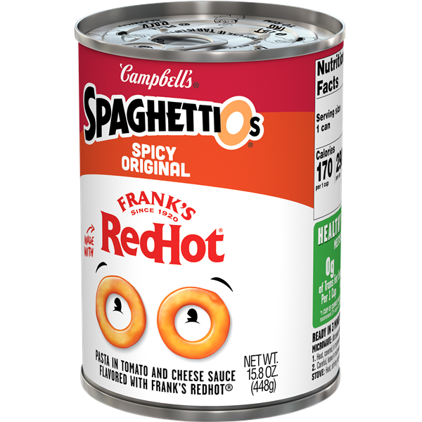  SpaghettiOs Spicy Original made with Frank's RedHot