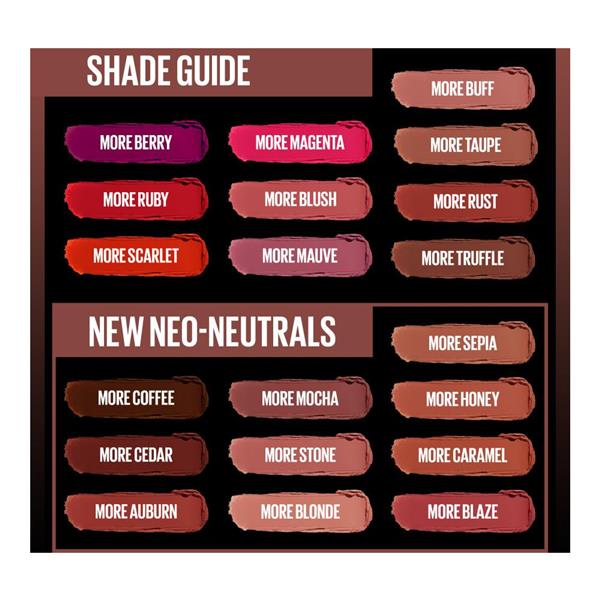 Maybelline Color Sensational Ultimatte Slim Lipstick, Non-Drying Matte ...