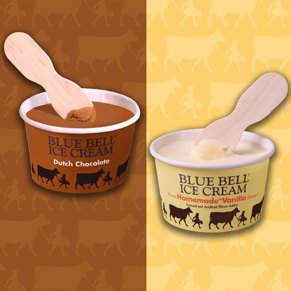 バッグ BLUE BELL (EXCLUSIVE) Blue Bell Dutch Chocolate and Homemade Vanilla Cups | Hy-Vee